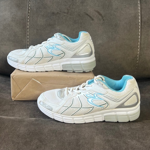Gdefy Shoes - Gravity Defyer G-Defy Women's Size 10‎ White Blue Athletic Shoes EUC